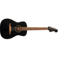 Fender Joe Strummer Campfire Acoustic Electric Guitar, Walnut Fingerboard, Matte Black
