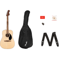 Fender California Standard Redondo Pack, Spruce Top Black Pickguard - Natural