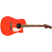 Fender California Standard Redondo CE Spruce Top Ivory Pickguard Fiesta Red