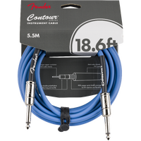 Fender Contour 18.6' Instrument Cable Lake Placid Blue