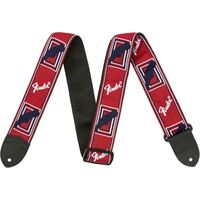 Fender® 2" Monogrammed Strap, Red/White/Blue
