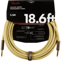 Fender Deluxe Series Instrument Cable, Straight/Straight, 18.6', Tweed