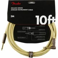 Fender Deluxe Series Instrument Cable Straight/Angle 10' Tweed