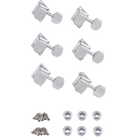 Fender 70s "F" Style Stratocaster®/Telecaster® Tuning Machines Chrome (6)