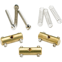 Fender Pure Vintage '52 Telecaster® Saddle Kit, Brass (3)