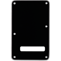 Fender Backplate, Stratocaster®, Black (B/W/B), 3-Ply