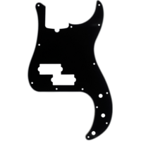 Fender Pickguard, Precision Bass® 13-Hole Mount (with Truss Rod Notch), 3-Ply - Black