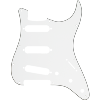 Fender Pickguard, Stratocaster® S/S/S, 11-Hole Mount, Parchment P/B/P, 3-Ply