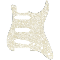 Fender Pickguard, Stratocaster S/S/S, 11-Hole Mount, Aged White Pearl, 4-Ply