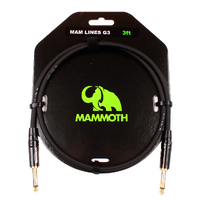 Mammoth 109103 MAM Lines G3 Instrument Cable - Jack to Jack - 3ft