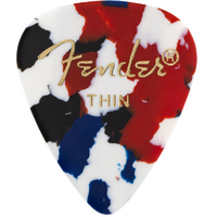 Fender Classic Celluloid Confetti 351 Shape Thin Pick