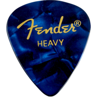 Fender Premium Celluloid 351 Shape Picks, Heavy, Blue Moto