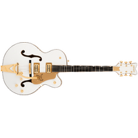 Gretsch Synchromatic Falcon Hollow Body Single-Cut with Bigsby Ebony FB Snowcrest White