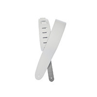 D'Addario 25BL02 Basic Leather Guitar Strap - White