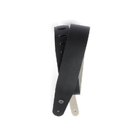 D'Addario Deluxe Leather Guitar Strap - Black