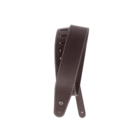D'Addario 25LS01-DX Deluxe Leather Strap With Stitching - Brown