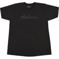 Jackson® Logo T-Shirt, Black with Dark Gray Logo, XL
