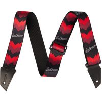 Jackson® Strap with Double V Pattern, Black and Red