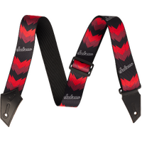 Jackson® Strap with Double V Pattern, Black and Red