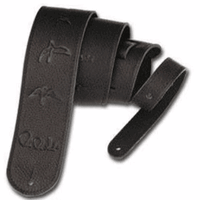 PRS Leather Guitar Strap - Birds - Black