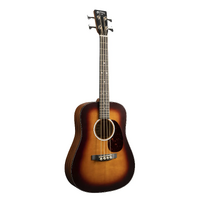 Martin DJR-10E Acoustic Electric Bass Guitar Sunburst w/ Soft Gig Bag