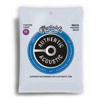 Martin MA535 Authentic Acoustic SP 11-52 Phosphor Bronze Custom Light Guitar Strings 92/8