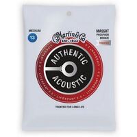 Martin MA550T Authentic Acoustic Lifespan 2.0 Phosphor Bronze 13-56 Medium Guitar Strings 92/8