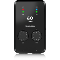 TC Helicon GO Twin High-Definition 2 Channel Audio/MIDI Interface for Mobile Devices