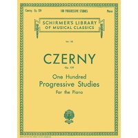 Czerny 100 Progressive Studies without Octaves, Op. 139