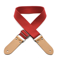 DSL Cotton Guitar Strap - Red