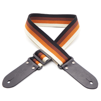 DSL 50STRIPE-MOCHA Weave Guitar Strap - Mocha