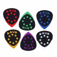 Dava Control Grip Tip Delrin Picks - 6 Pack