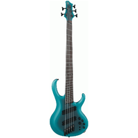 Ibanez BTB605MS CEM Electric Bass Guitar – Cerulean Aura Burst Matte