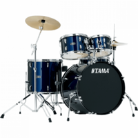 Tama Stagestar 5-piece complete kit w/ 22" Bass Drum - Dark Blue