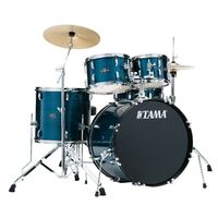 TAMA Stagestar 5-piece complete kit w/ 22" Bass Drum in - Hairline Blue (HLB)
