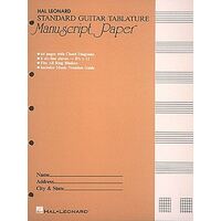 Guitar Tablature Manuscript Paper - Standard