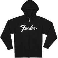 Fender Transition Logo Zip Front Hoodie - Black