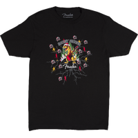 2025 Fender Ugly Christmas Tee Black XXL