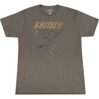 Gretsch® Lightning Bolt T-Shirt, Military Heather Green, XXL