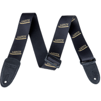 Gretsch® Vibrato Arm Pattern Strap, Black/Gold