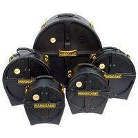 Hardcase HROCKFUS3 Rock Fusion Drum Case Set