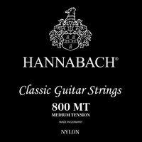 Hannabach Black 800 MT Medium Tension Classic Guitar Strings