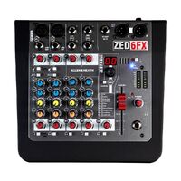 Allen & Heath ZED-6FX Compact 6-Input Analogue Mixer With FX