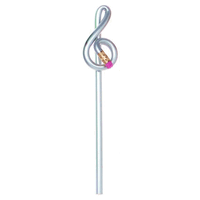 Bentcil - Treble Clef - Silver