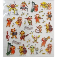 Musical Cat Stickers