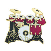 7Pc Drum Set Red Mini Pin