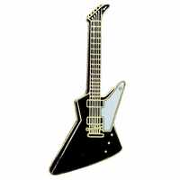 Explorer Guitar Black Mini Pin
