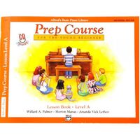 Alfred's Basic Piano Prep Course: Lesson Level A Universal Edition Bk/CD