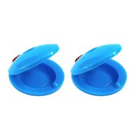 Angel Plastic Castanets - Pair - Blue