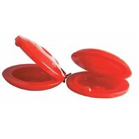 Angel Plastic Castanets - Pair - Red